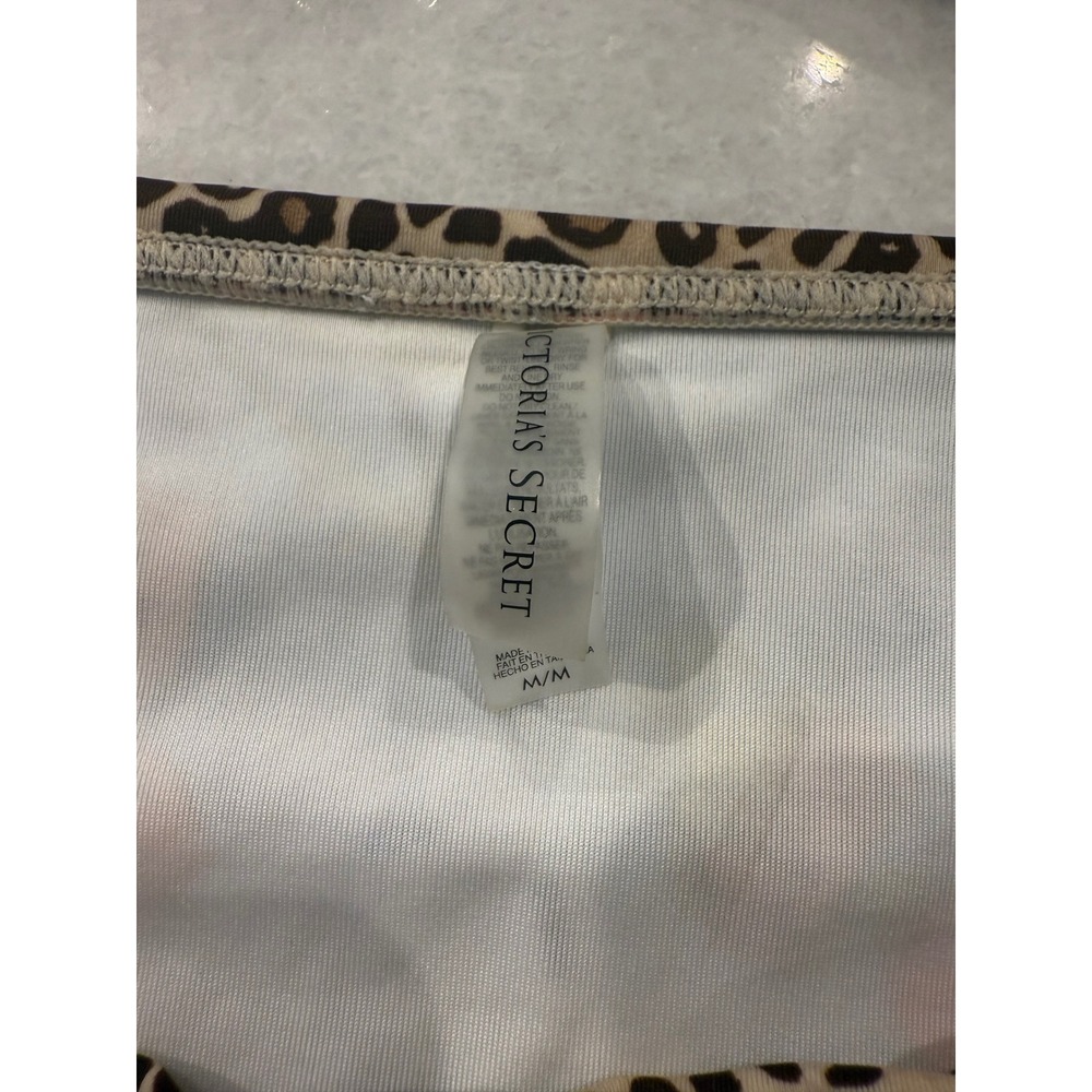 Victoria's Secret Swim Bikini Set Leopard Floral Print Women's Medium M - Picture 2 of 3